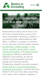 Mobile Screenshot of mastersinaccounting.info