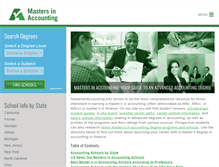 Tablet Screenshot of mastersinaccounting.info
